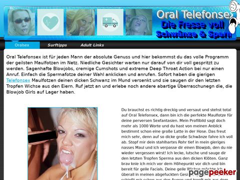 Oral Telefonsex - Die Fresse voll Sperma